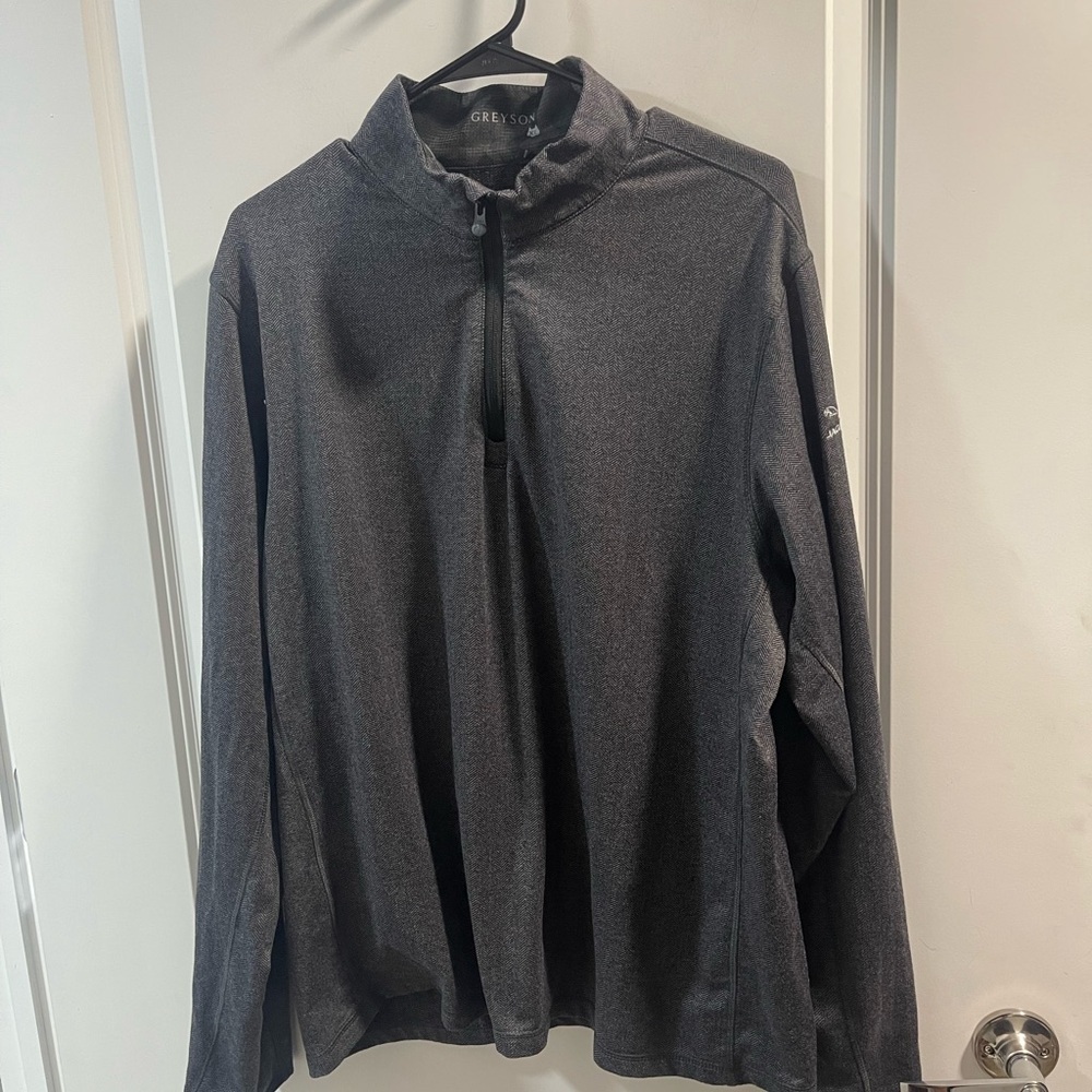 Greyson Men's Gray 1/2 Zip Jaguar Land Rover Size XL